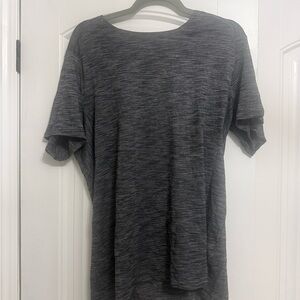 Lululemon Heathered Grey workout Shirt